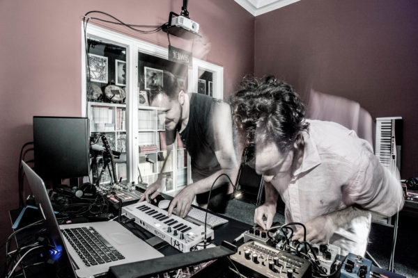 Ampscent – Jacek Doroszenko and Marcin Sipiora – musicians working in the studio